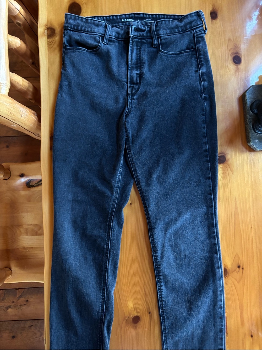 Old Navy Black Slim High-Rise Jeans
